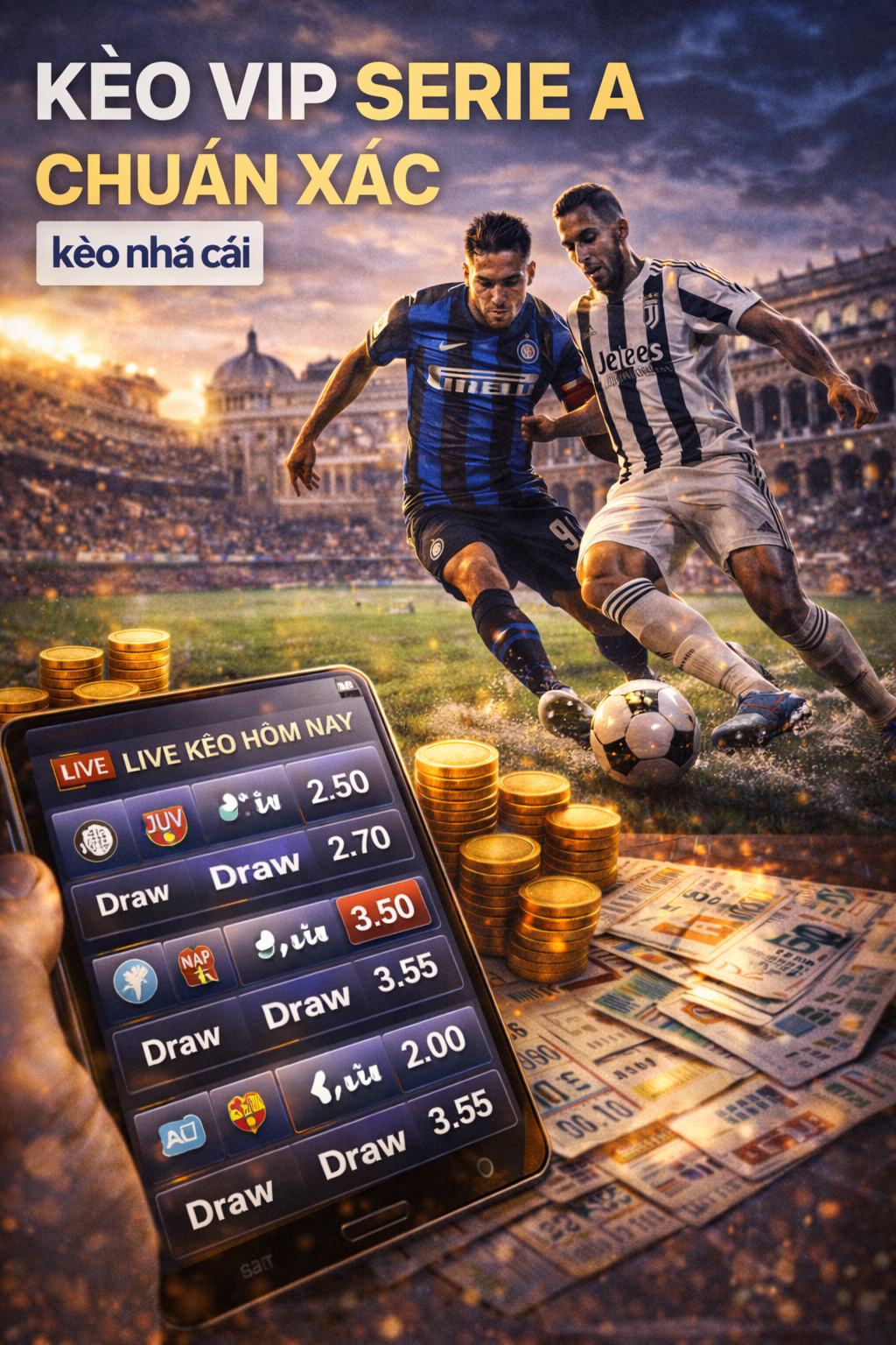 Kèo VIP Serie A đầy kịch tính