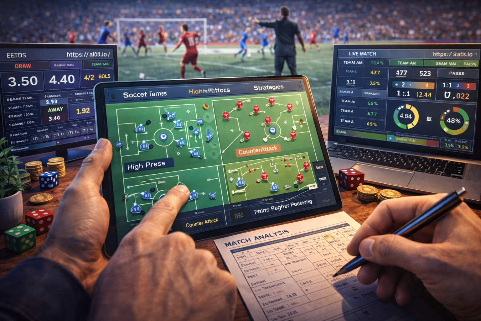 Phân tích chiến thuật bóng đá trực tiếp