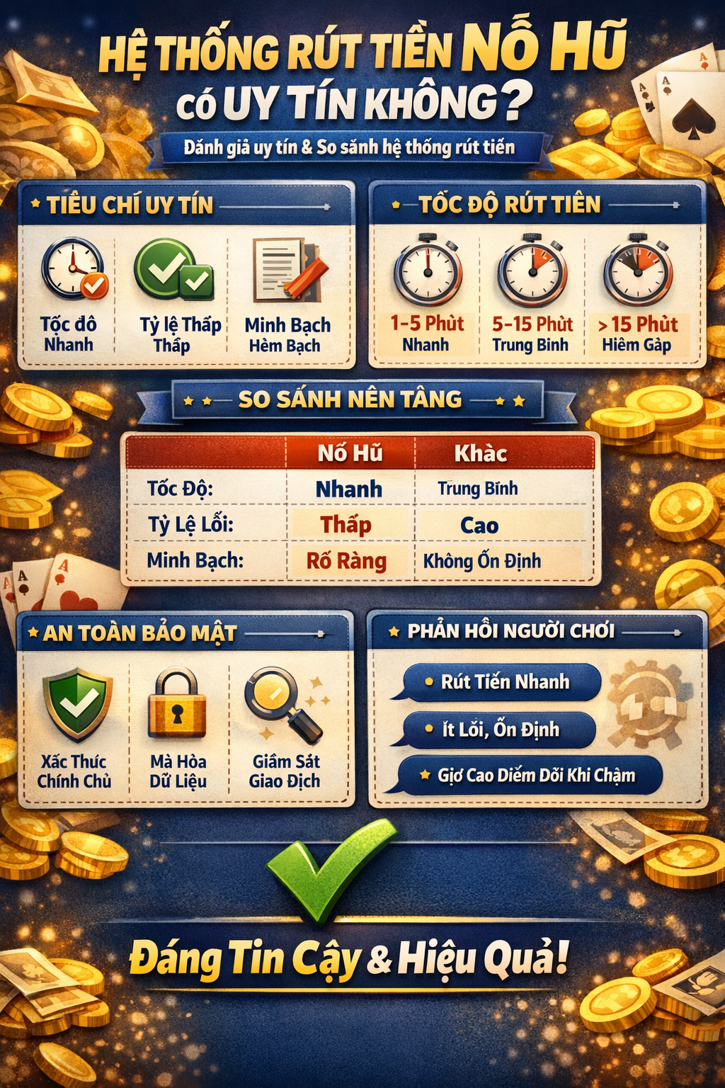 Đánh giá hệ thống rút tiền Nổ Hũ